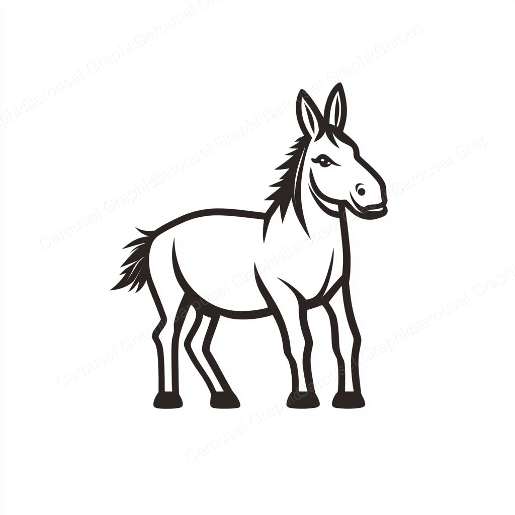 Donkey Vector Graphic preview