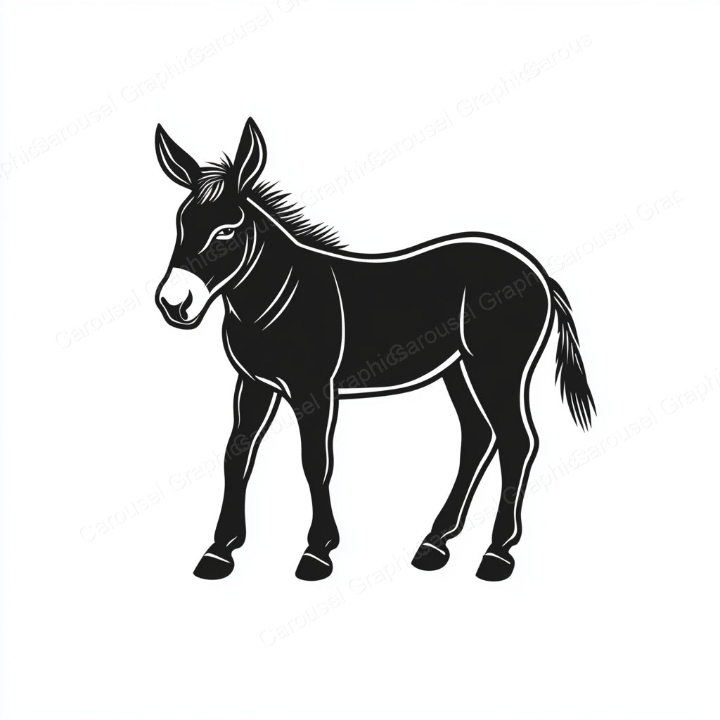 Donkey Vector Graphic preview