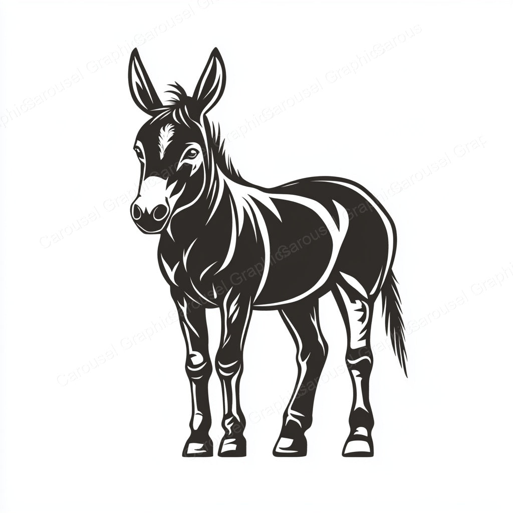 Donkey Vector Graphic preview