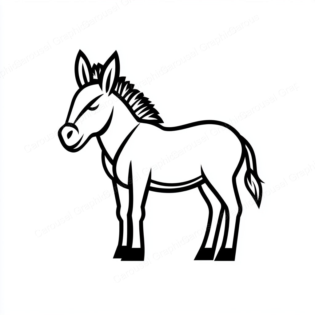 Donkey Vector Graphic preview