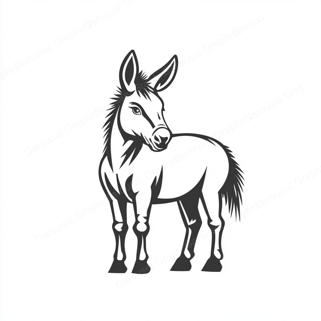 Donkey Vector Graphic preview