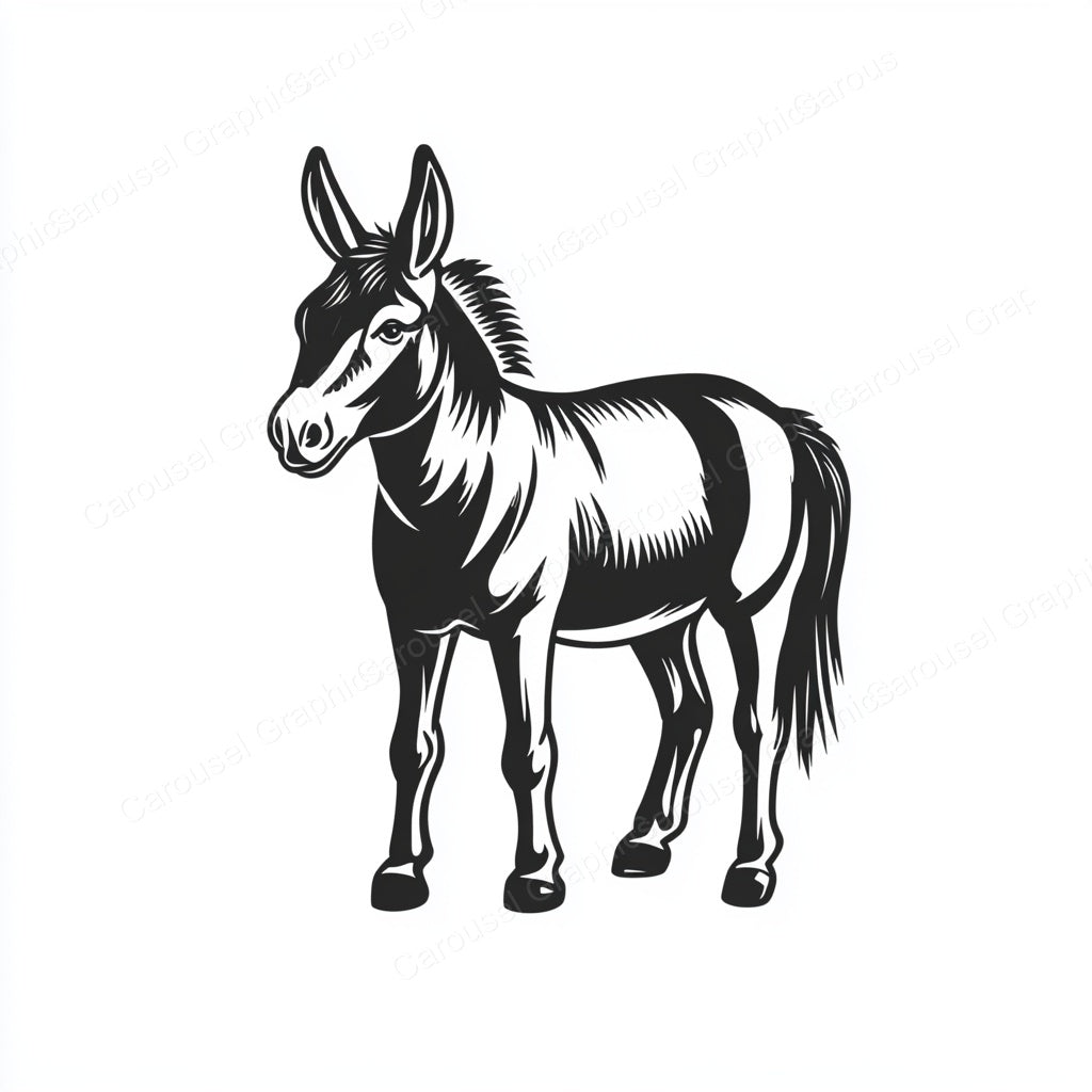 Donkey Vector Graphic preview