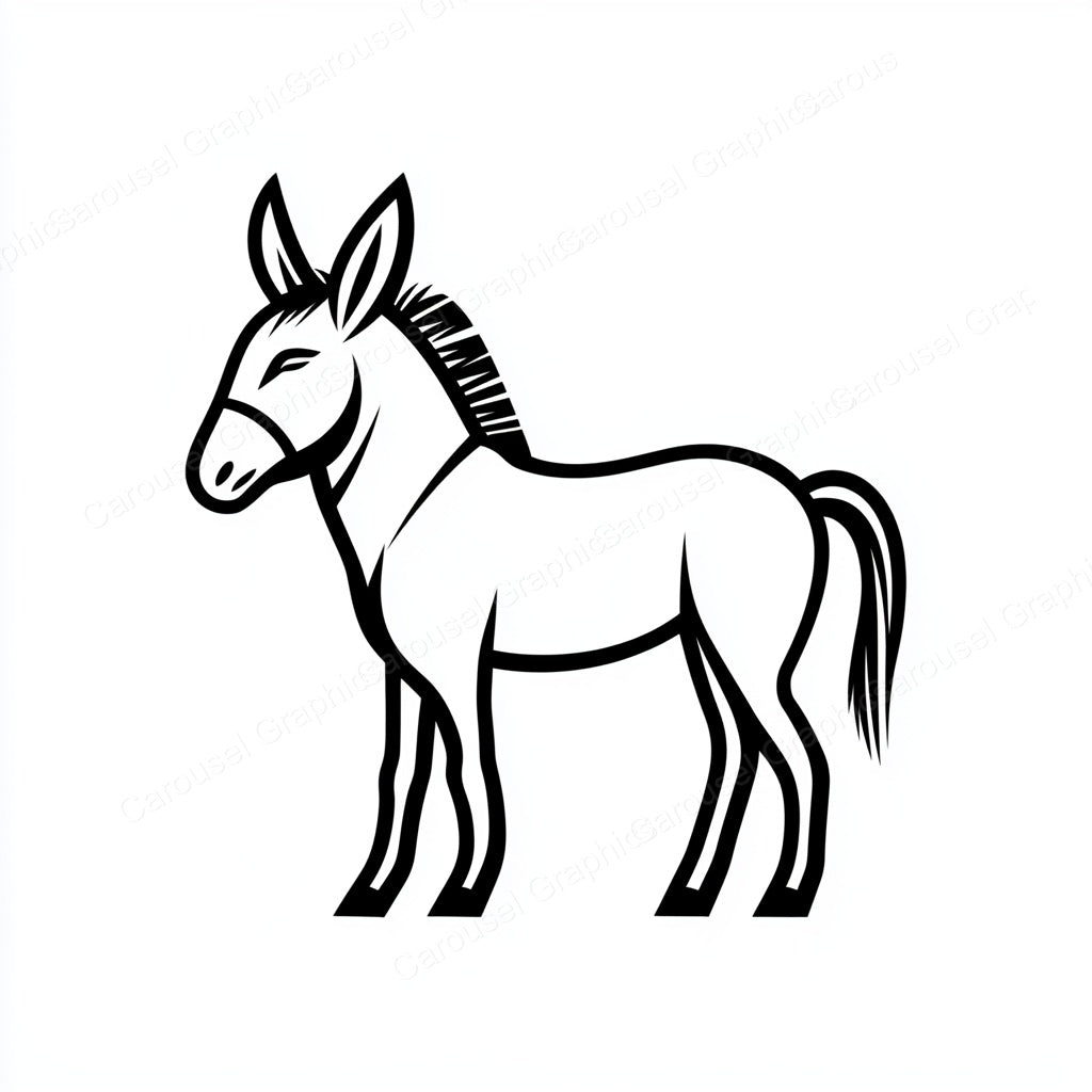 Donkey Vector Graphic preview