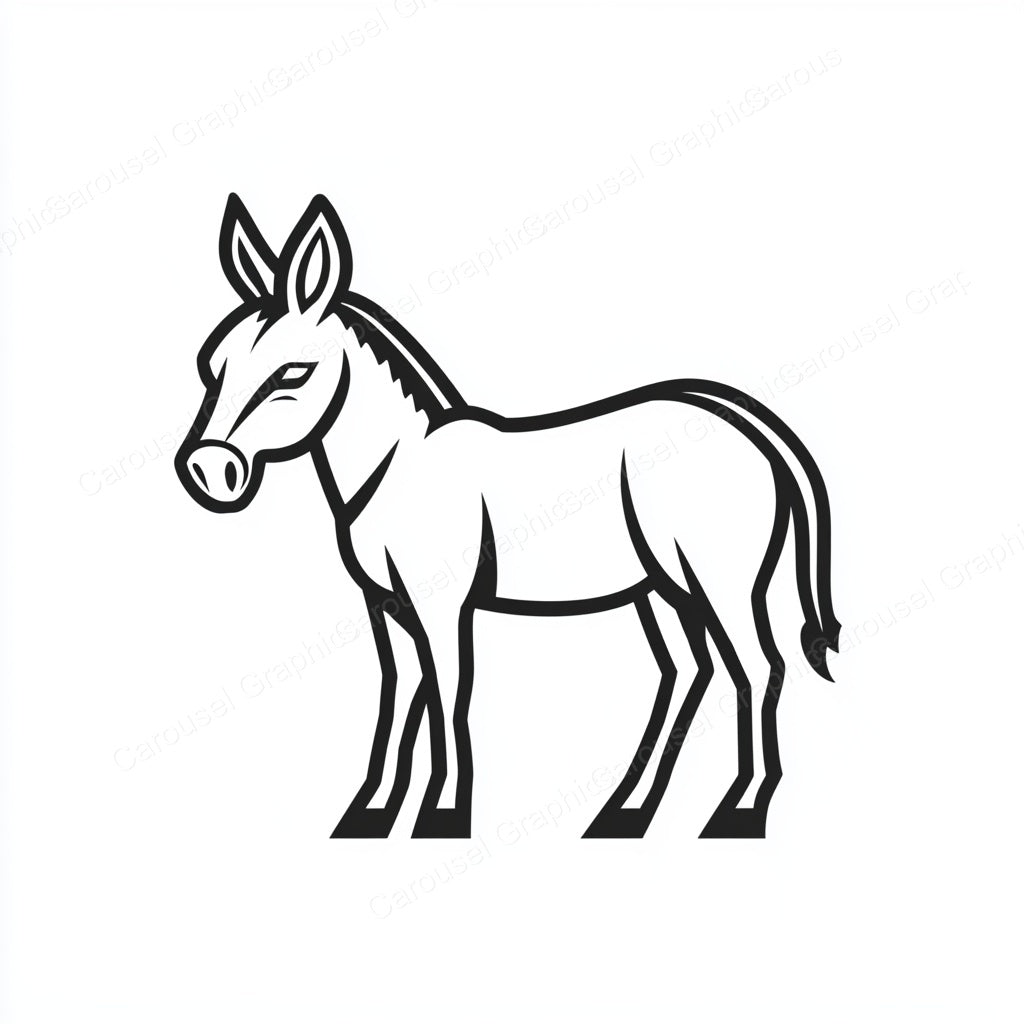 Donkey Vector Graphic preview