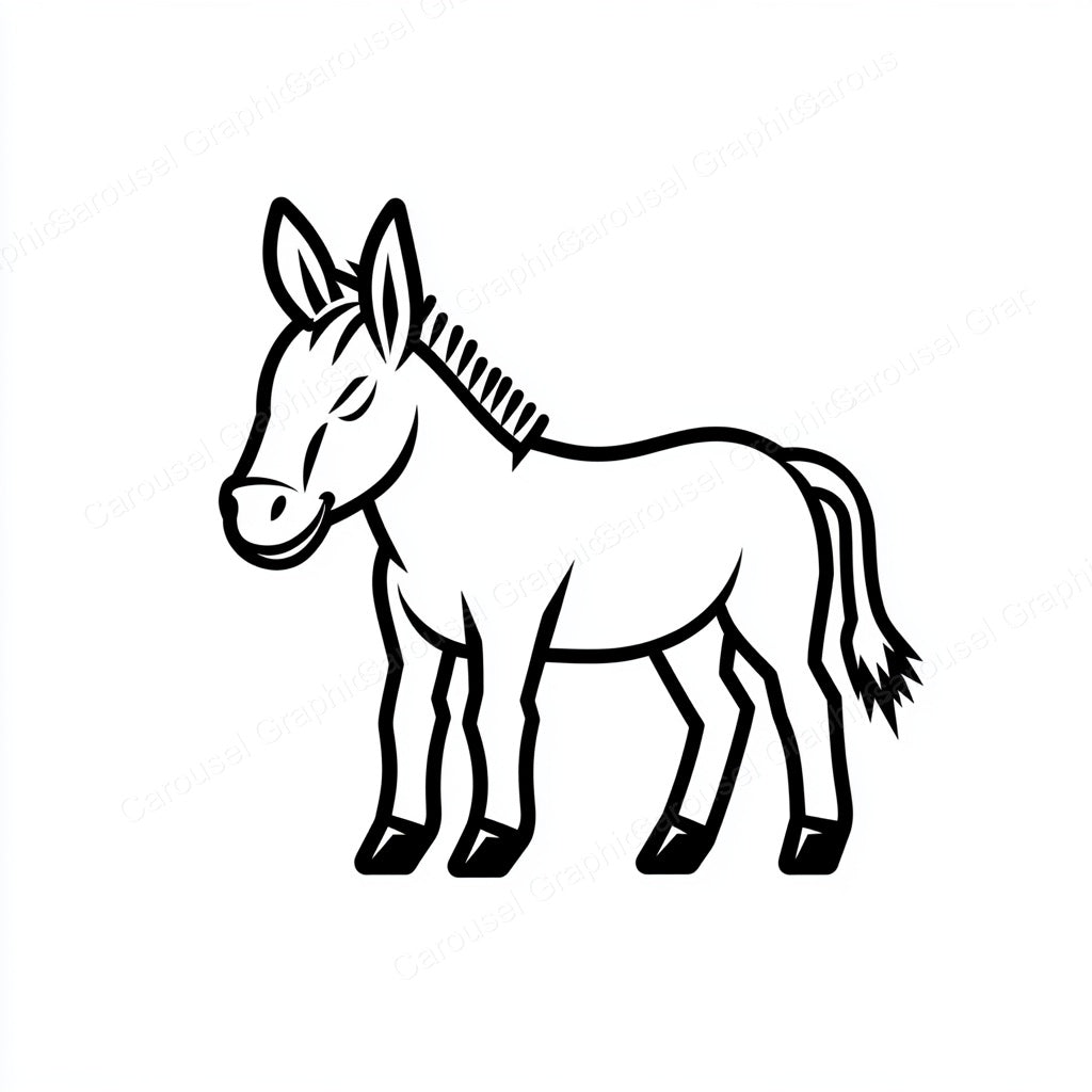 Donkey Vector Graphic preview