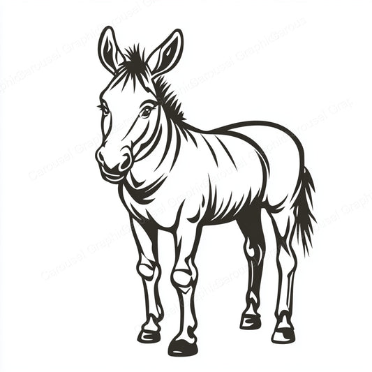 Donkey Vector Graphic preview