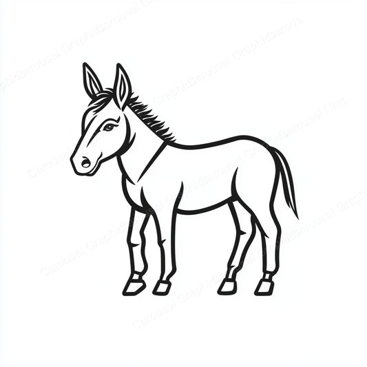 Donkey Vector Graphic preview
