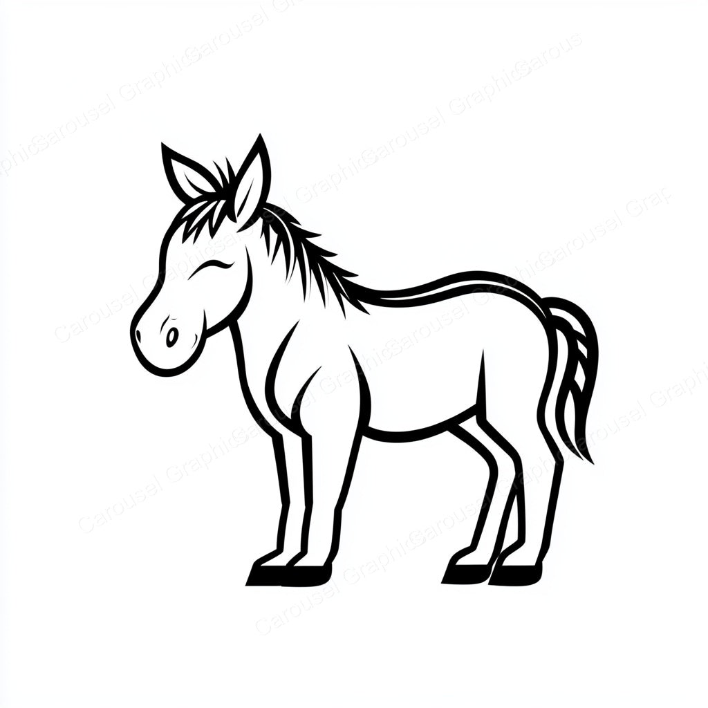 Donkey Vector Graphic preview