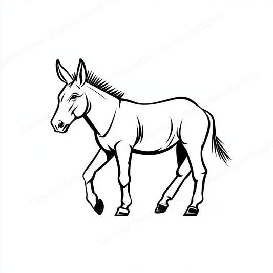 Donkey Vector Graphic preview