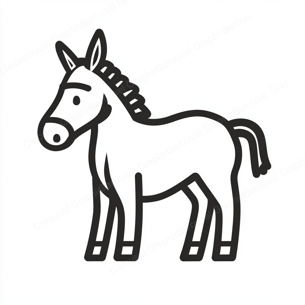 Donkey Vector Graphic preview