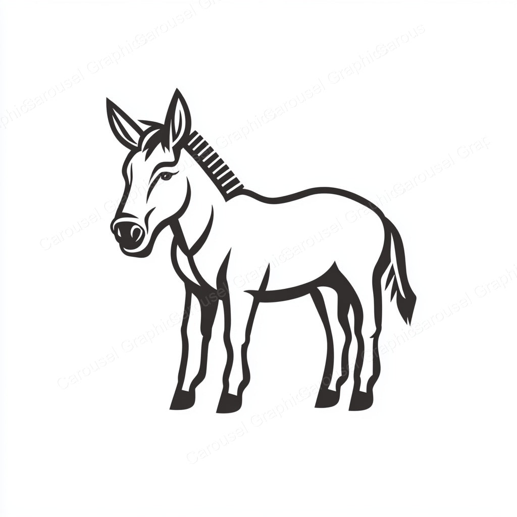 Donkey Vector Graphic preview