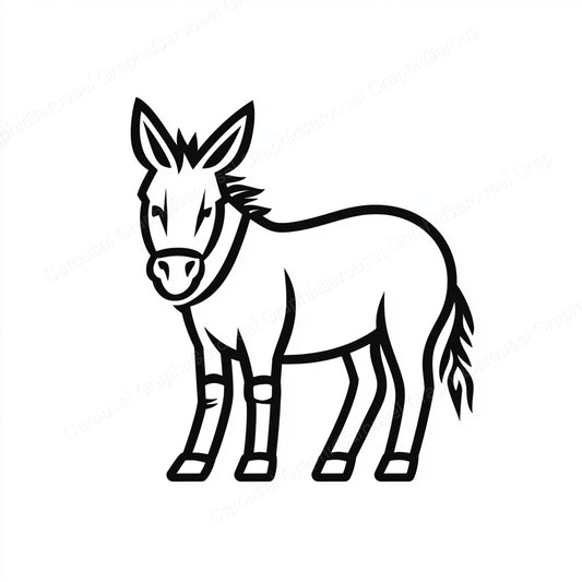 Donkey Vector Graphic preview