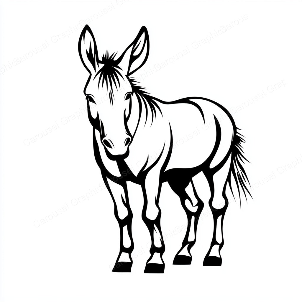 Donkey Vector Graphic preview