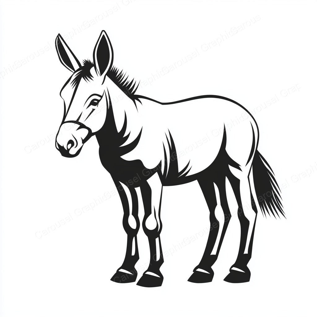 Donkey Vector Graphic preview