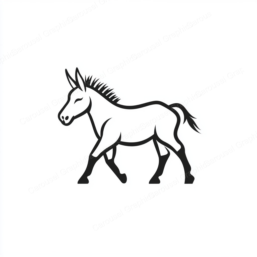 Donkey Vector Graphic preview