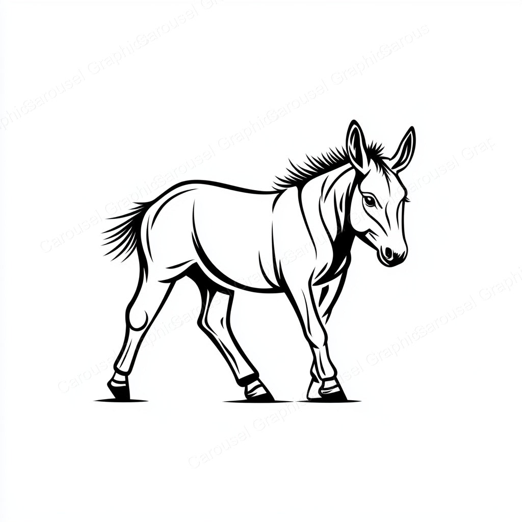 Donkey Vector Graphic preview