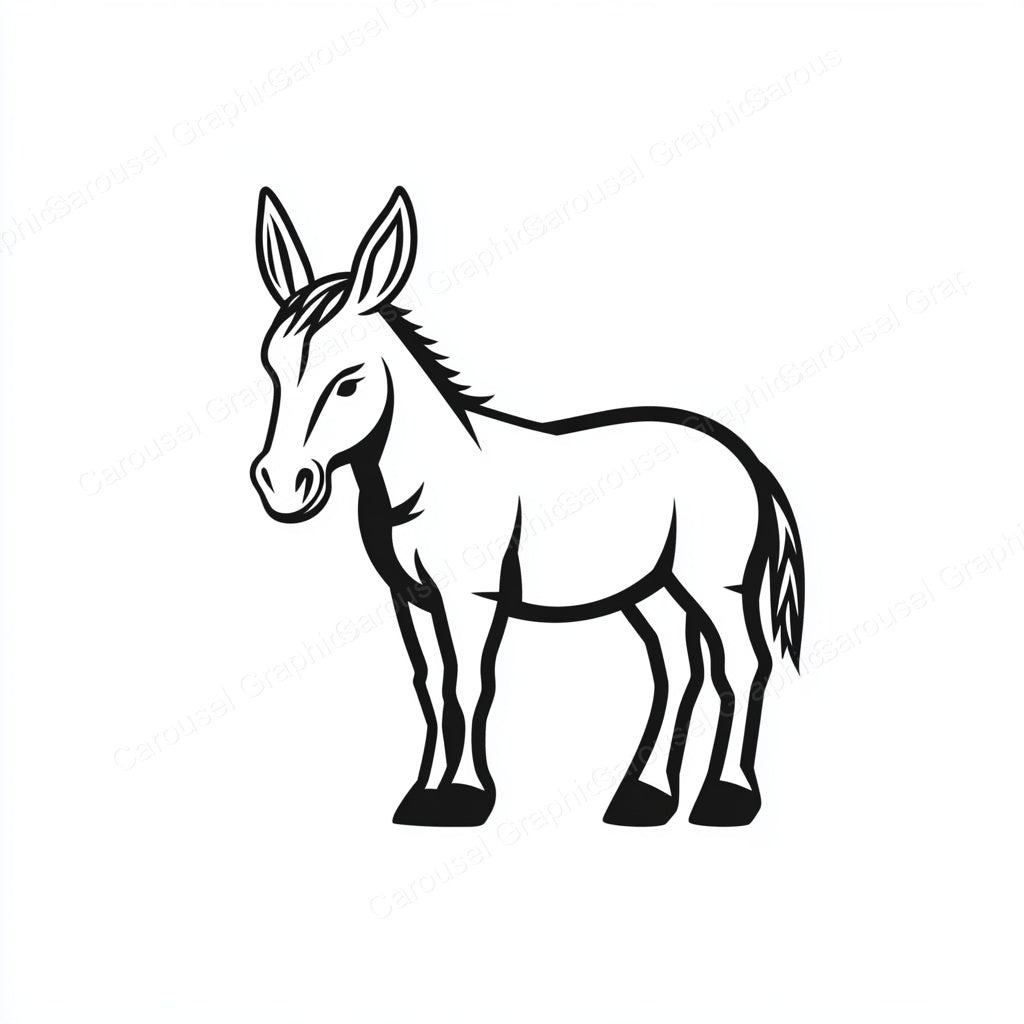 Donkey Vector Graphic preview