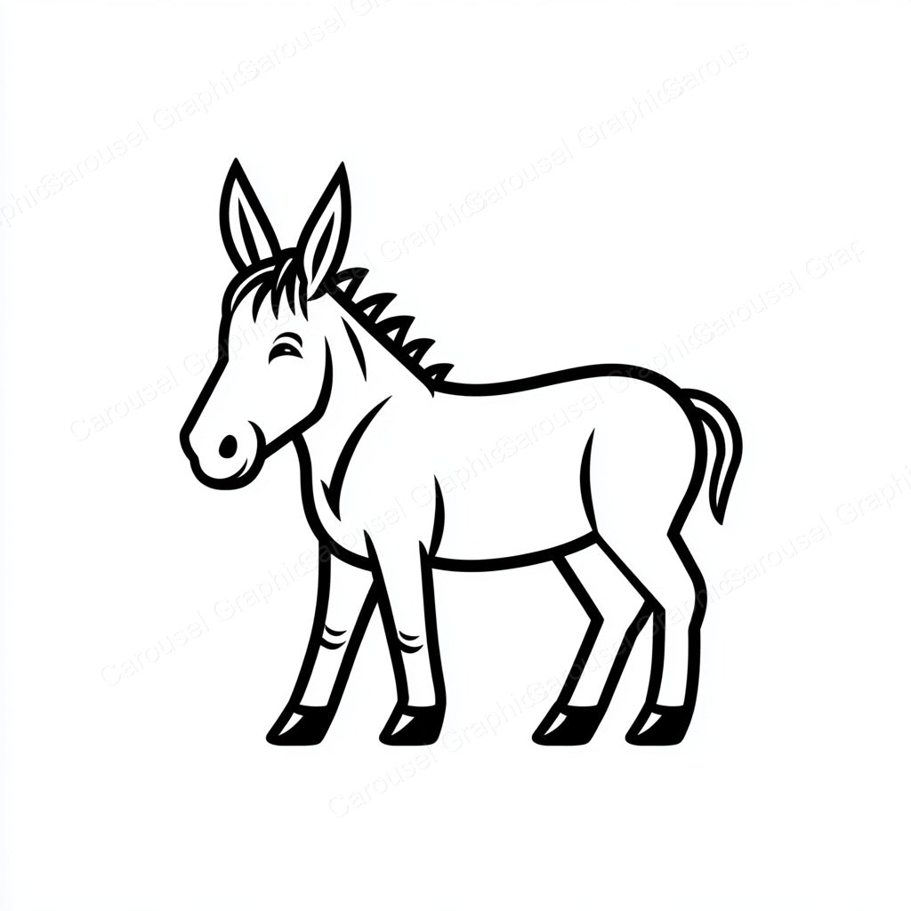 Donkey Vector Graphic preview