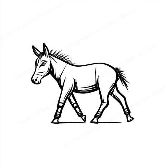 Donkey Vector Graphic preview