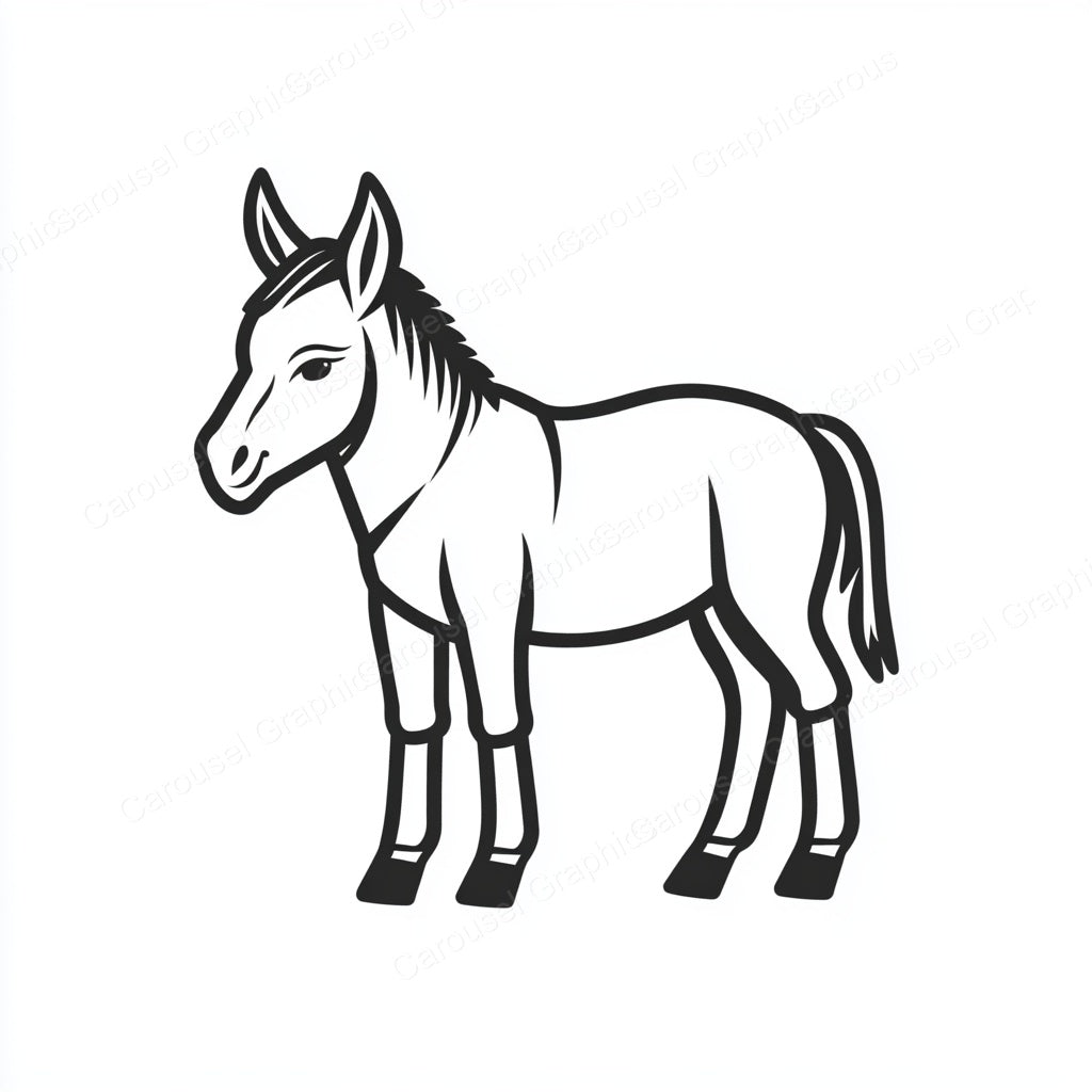 Donkey Vector Graphic preview