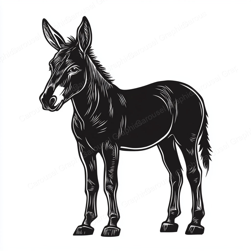 Donkey Vector Graphic preview