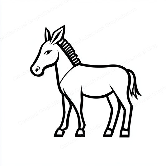 Donkey Vector Graphic preview