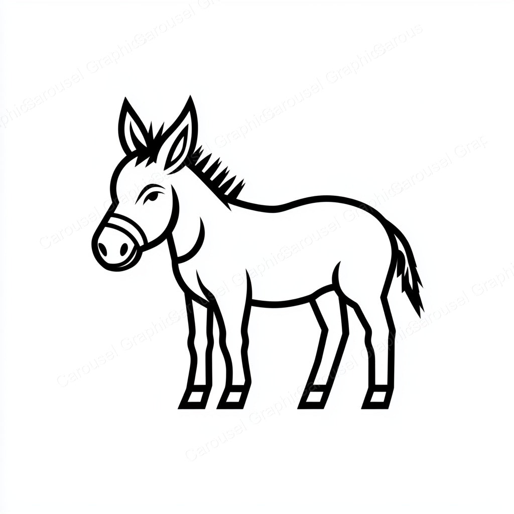Donkey Vector Graphic preview
