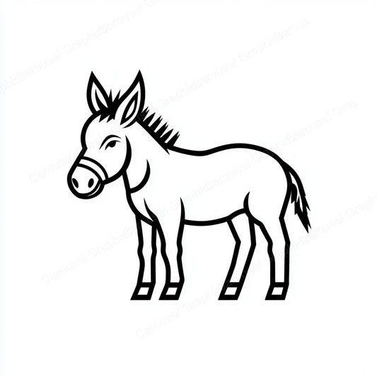 Donkey Vector Graphic preview