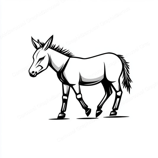 Donkey Vector Graphic preview