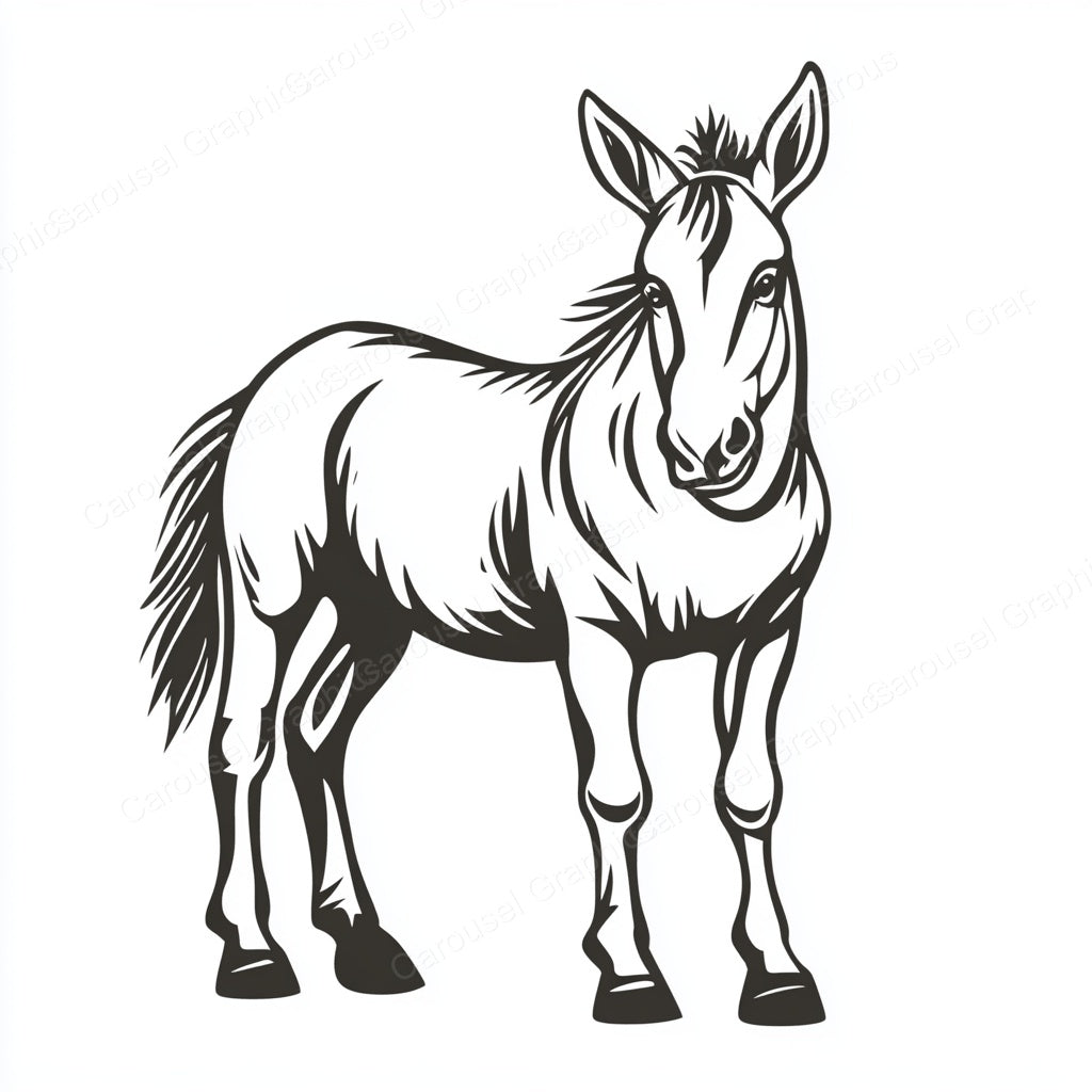 Donkey Vector Graphic preview