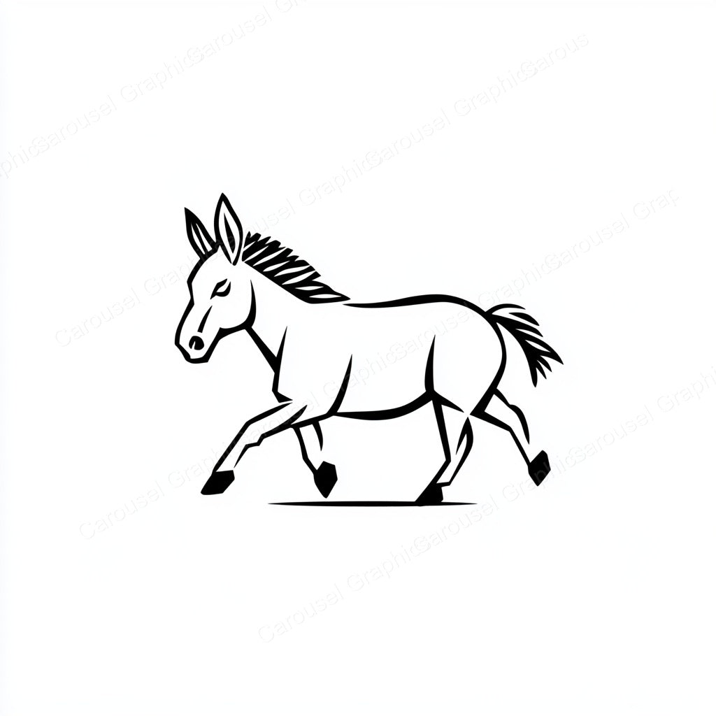 Donkey Vector Graphic preview