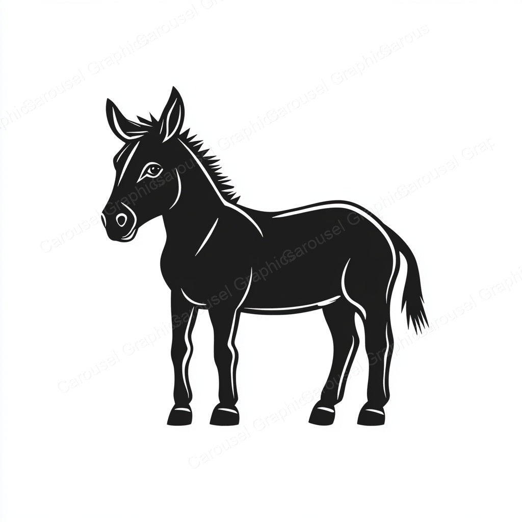 Donkey Vector Graphic preview