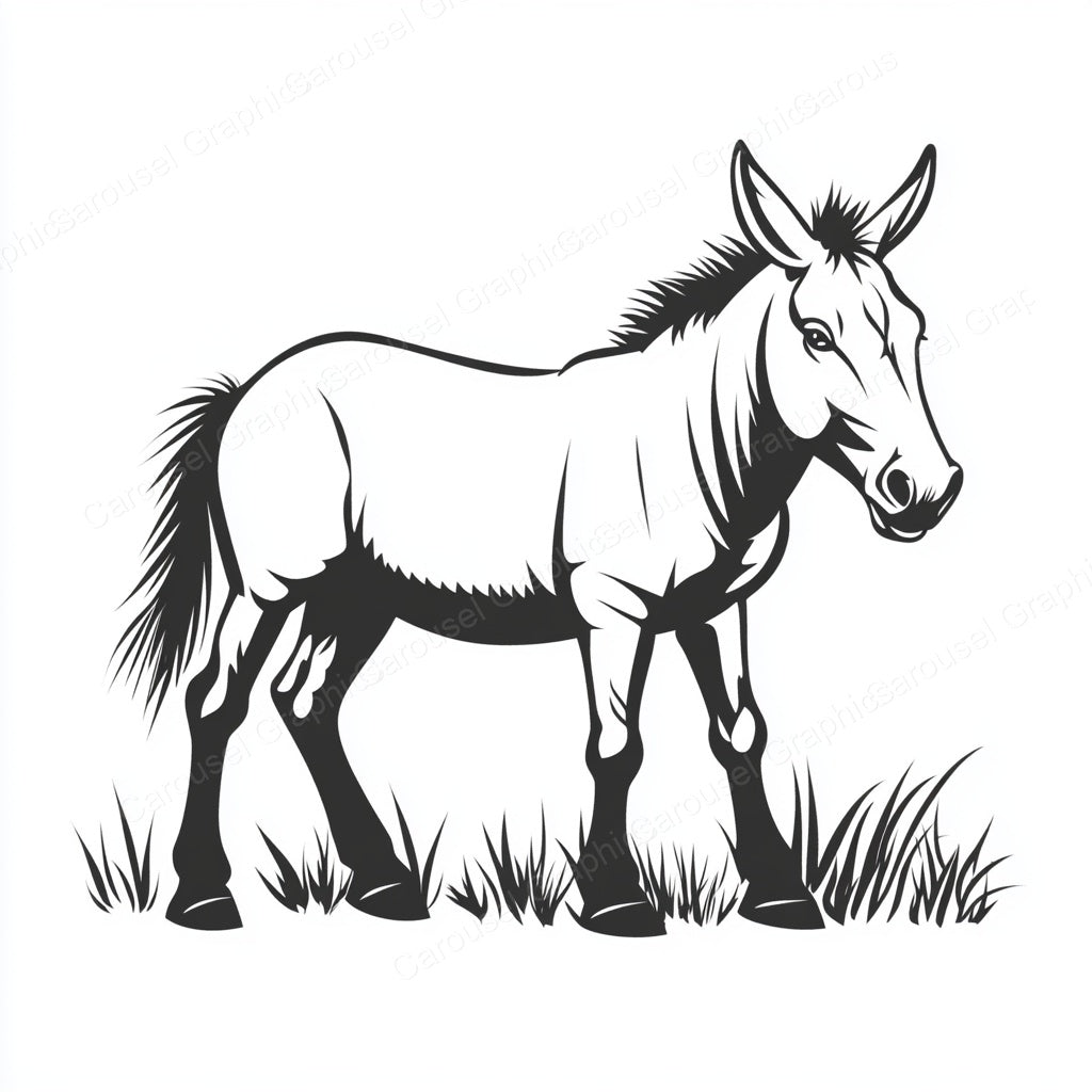Donkey Vector Graphic preview