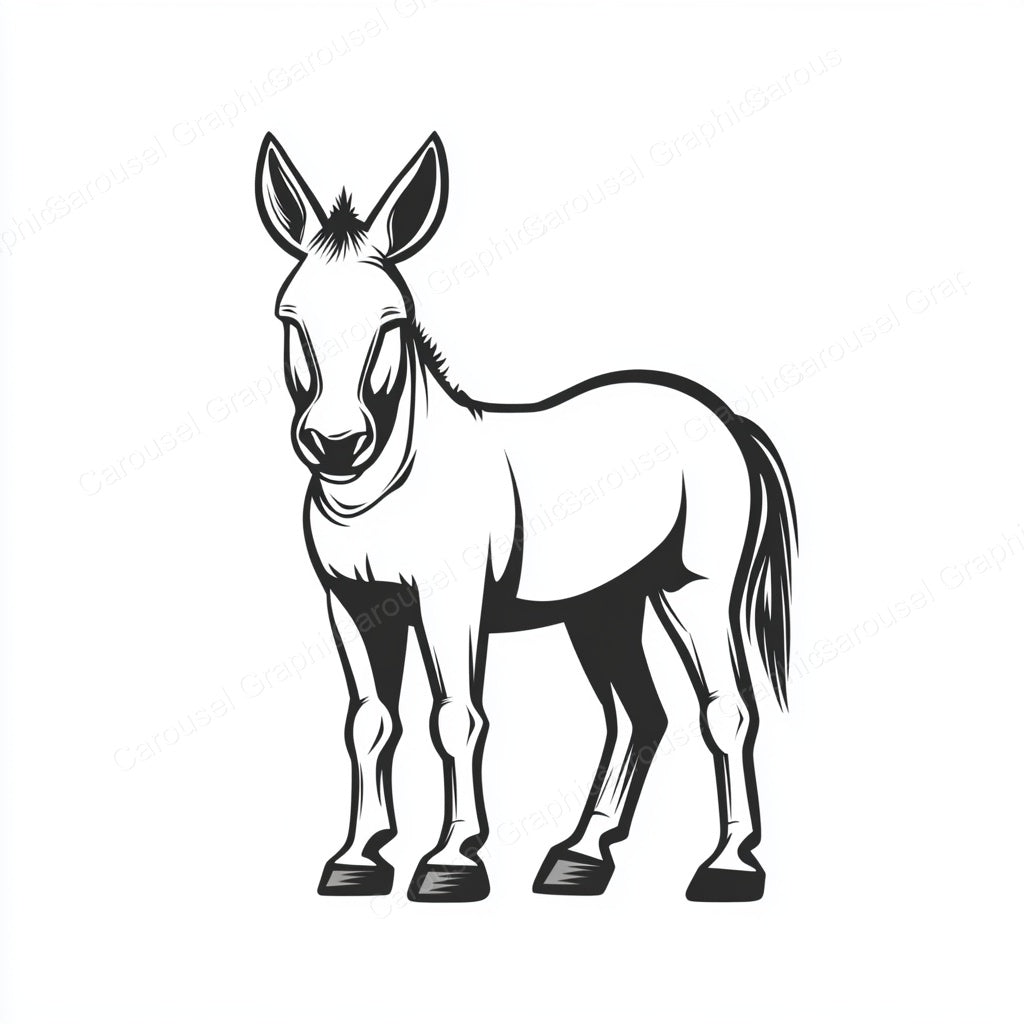 Donkey Vector Graphic preview