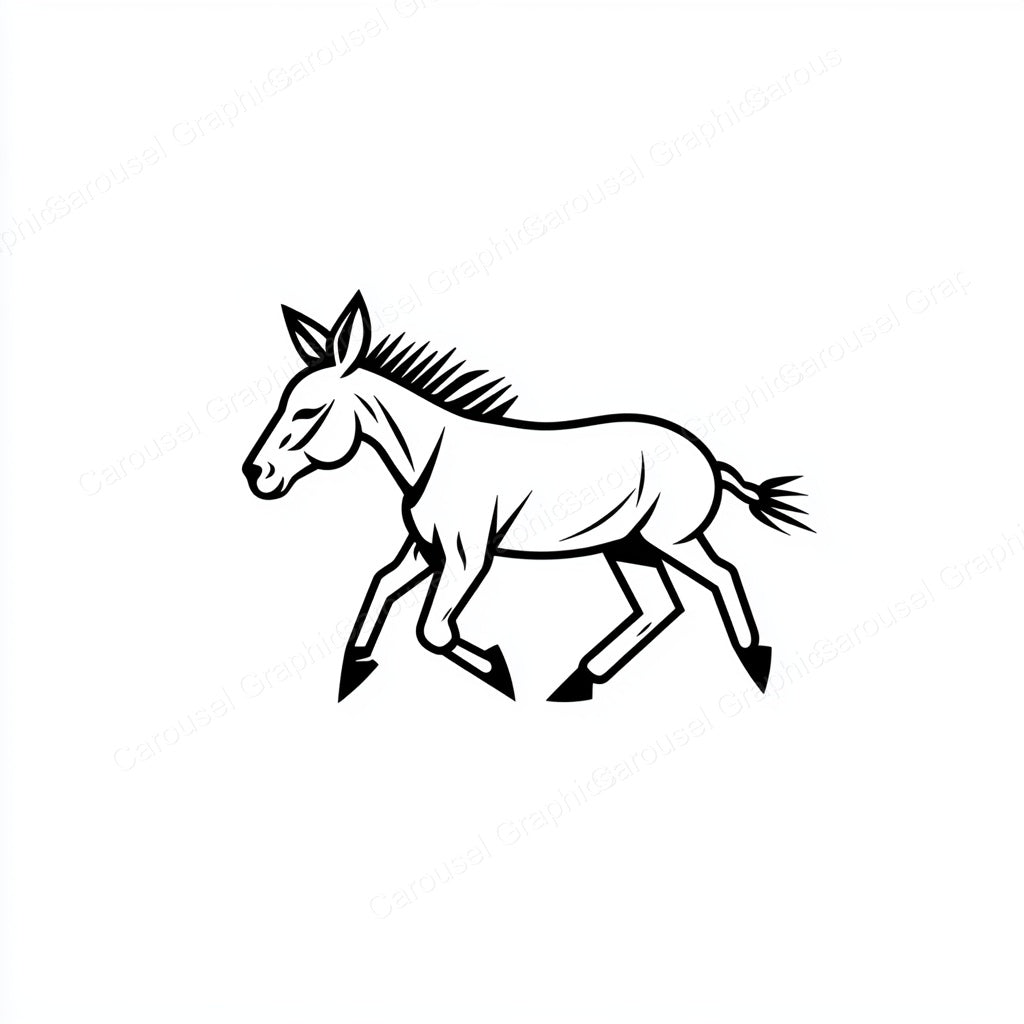 Donkey Vector Graphic preview