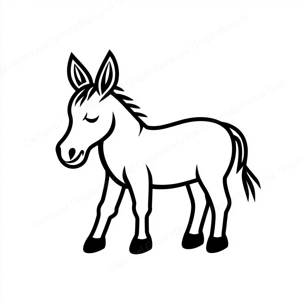 Donkey Vector Graphic preview