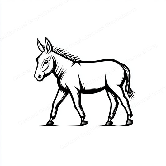 Donkey Vector Graphic preview