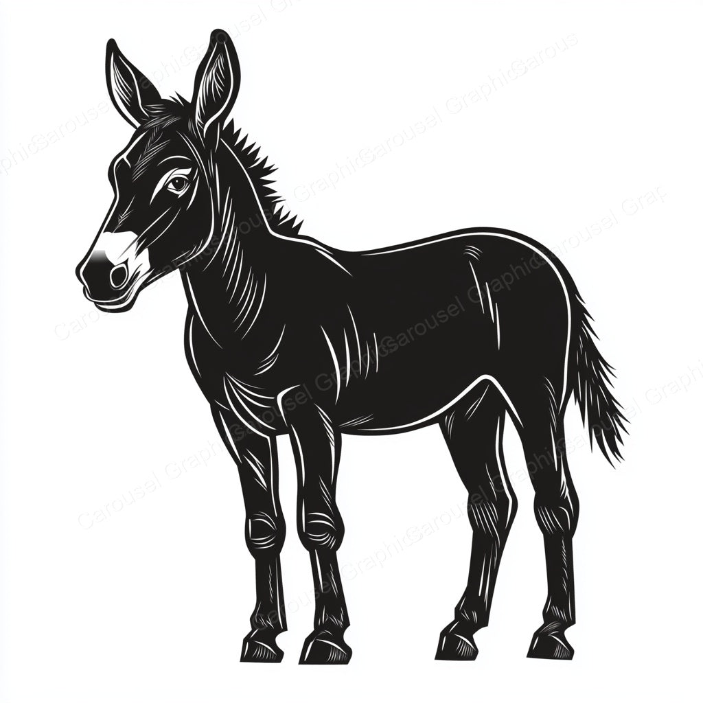 Donkey Vector Graphic preview
