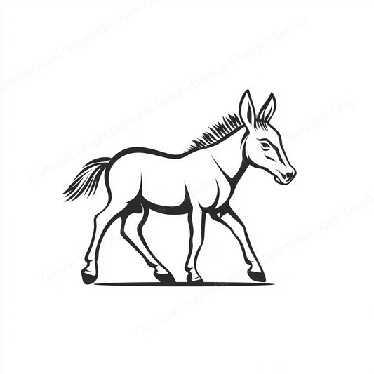 Donkey Vector Graphic preview