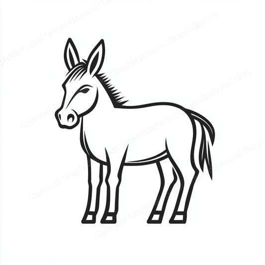 Donkey Vector Graphic preview