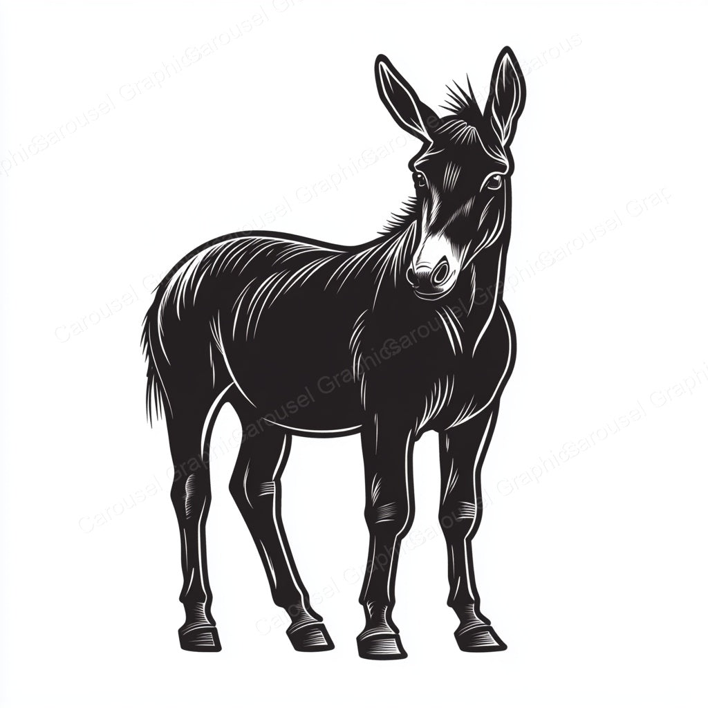 Donkey Vector Graphic preview