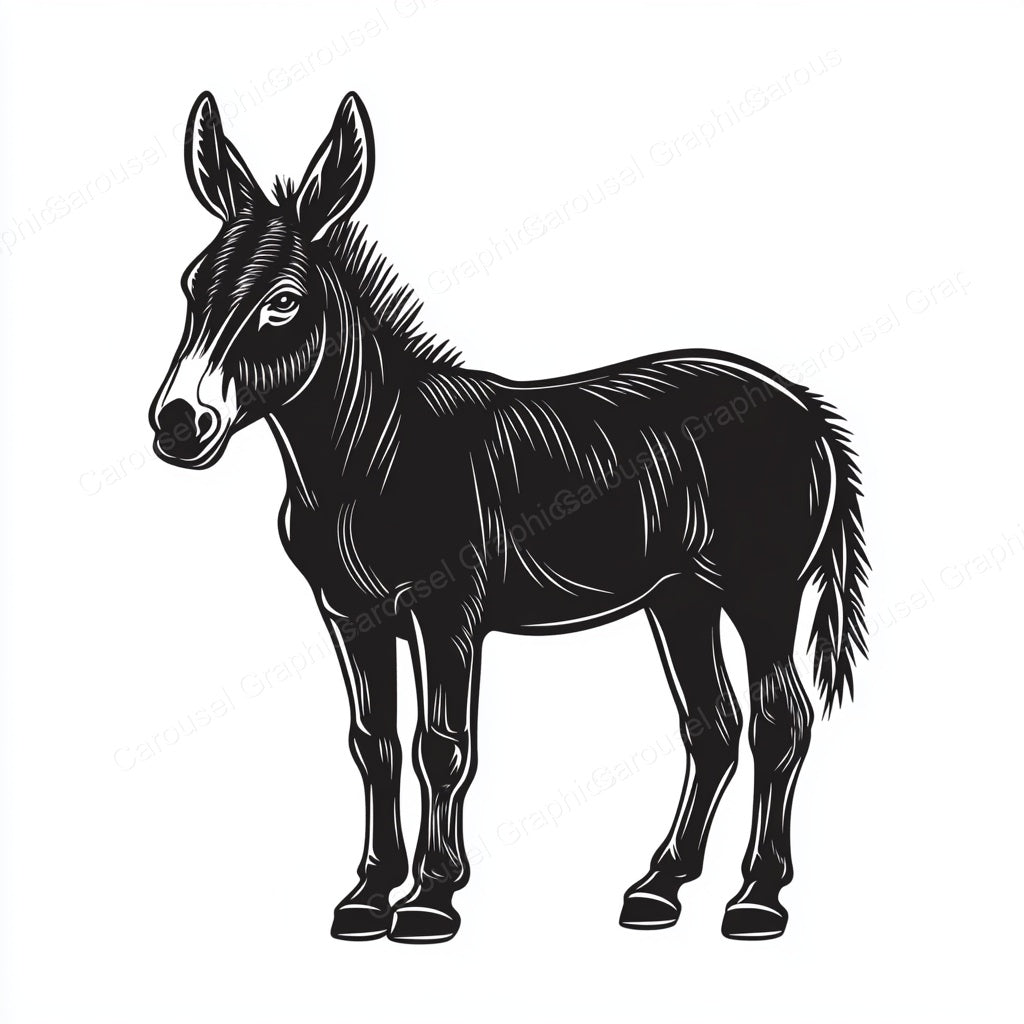 Donkey Vector Graphic preview