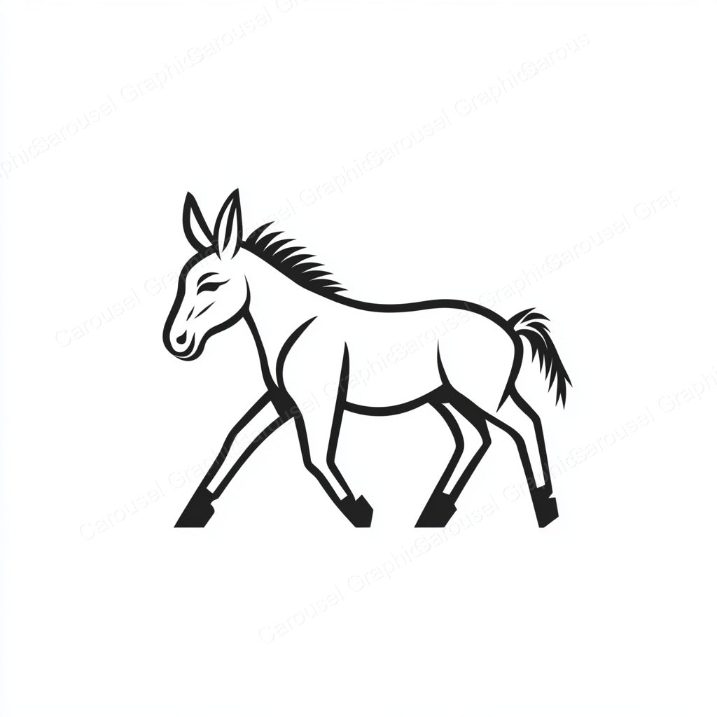 Donkey Vector Graphic preview