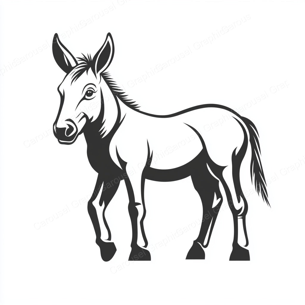 Donkey Vector Graphic preview