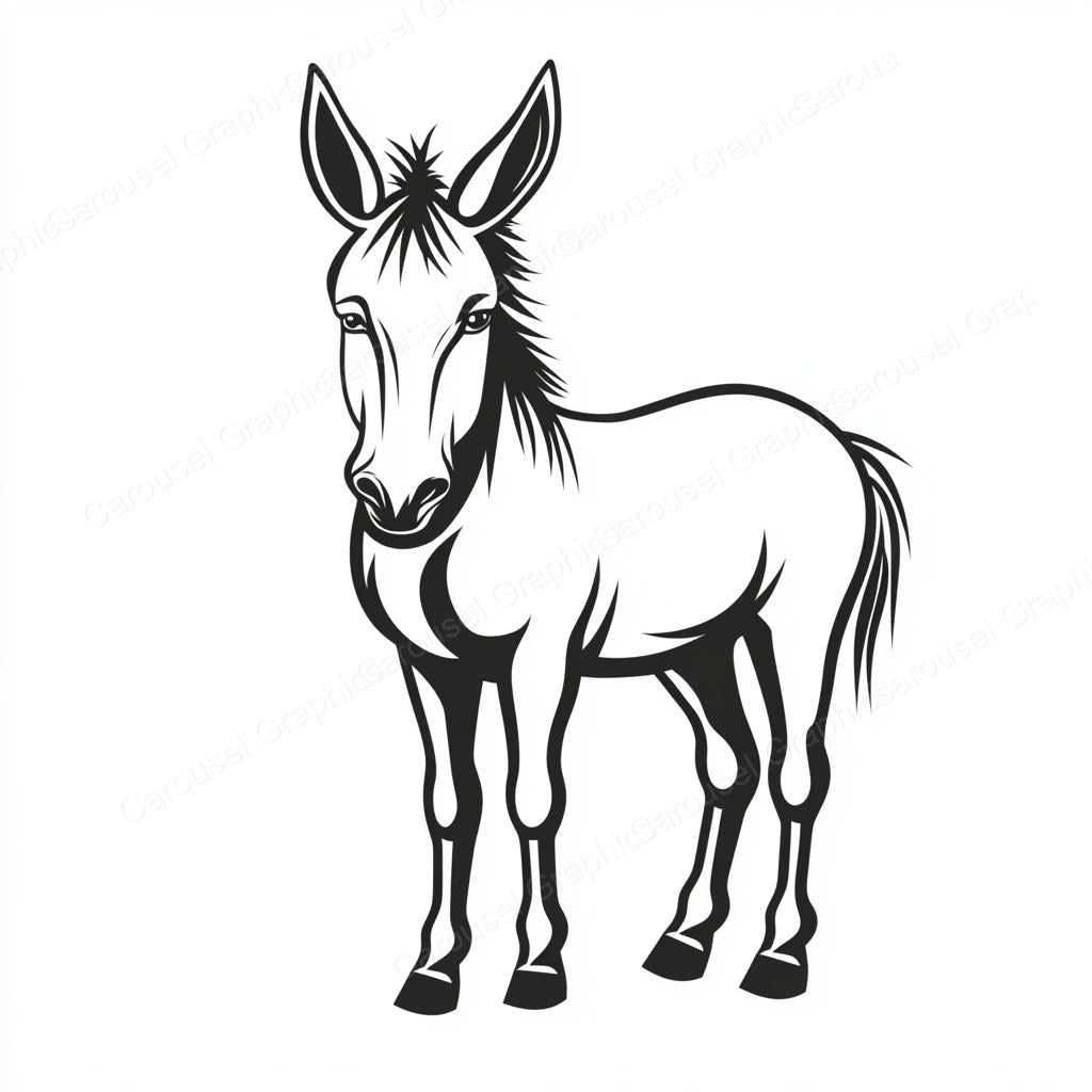 Donkey Vector Graphic preview