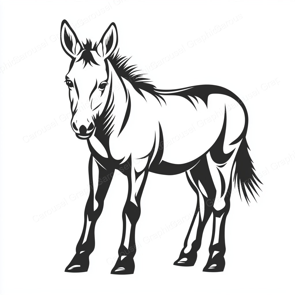 Donkey Vector Graphic preview