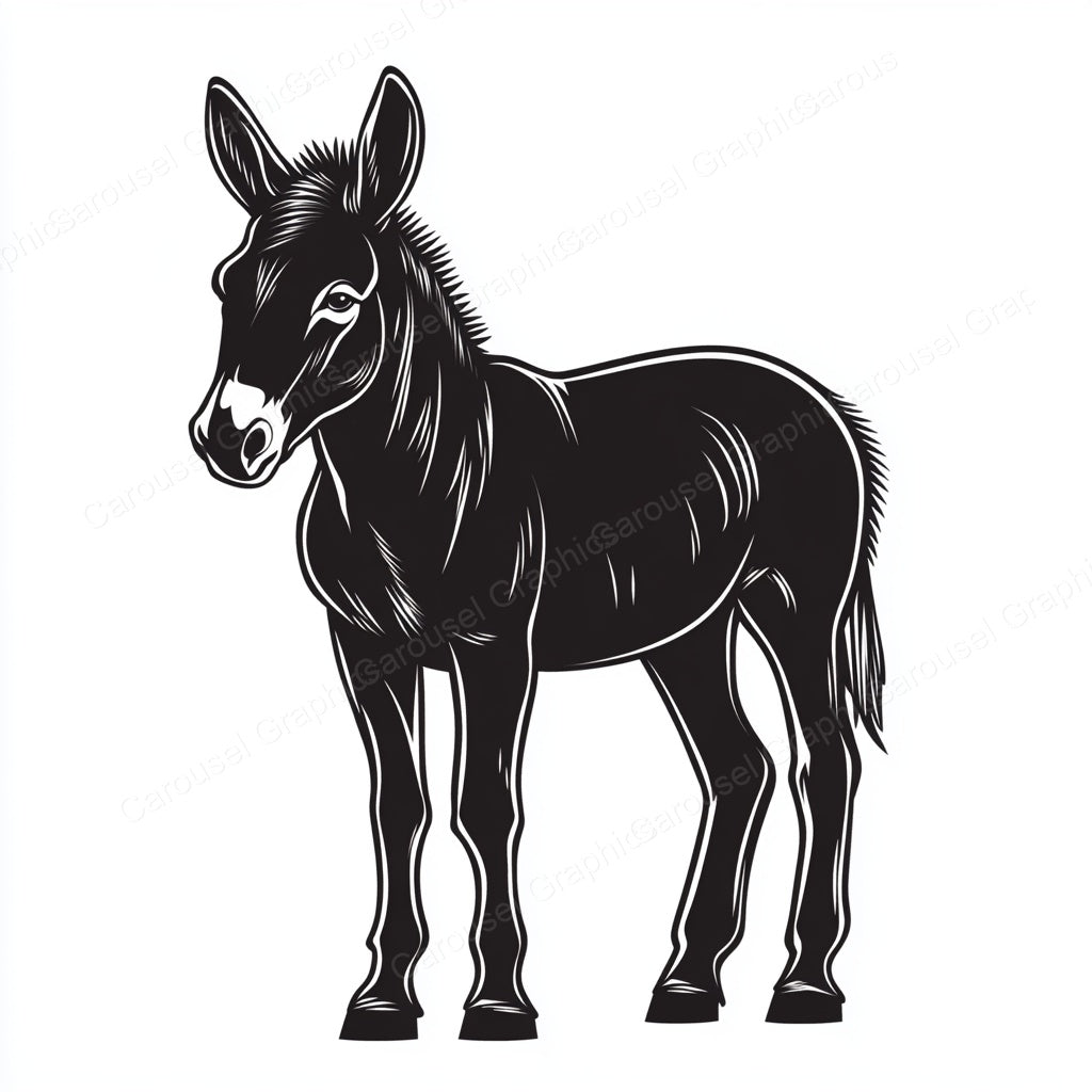 Donkey Vector Graphic preview