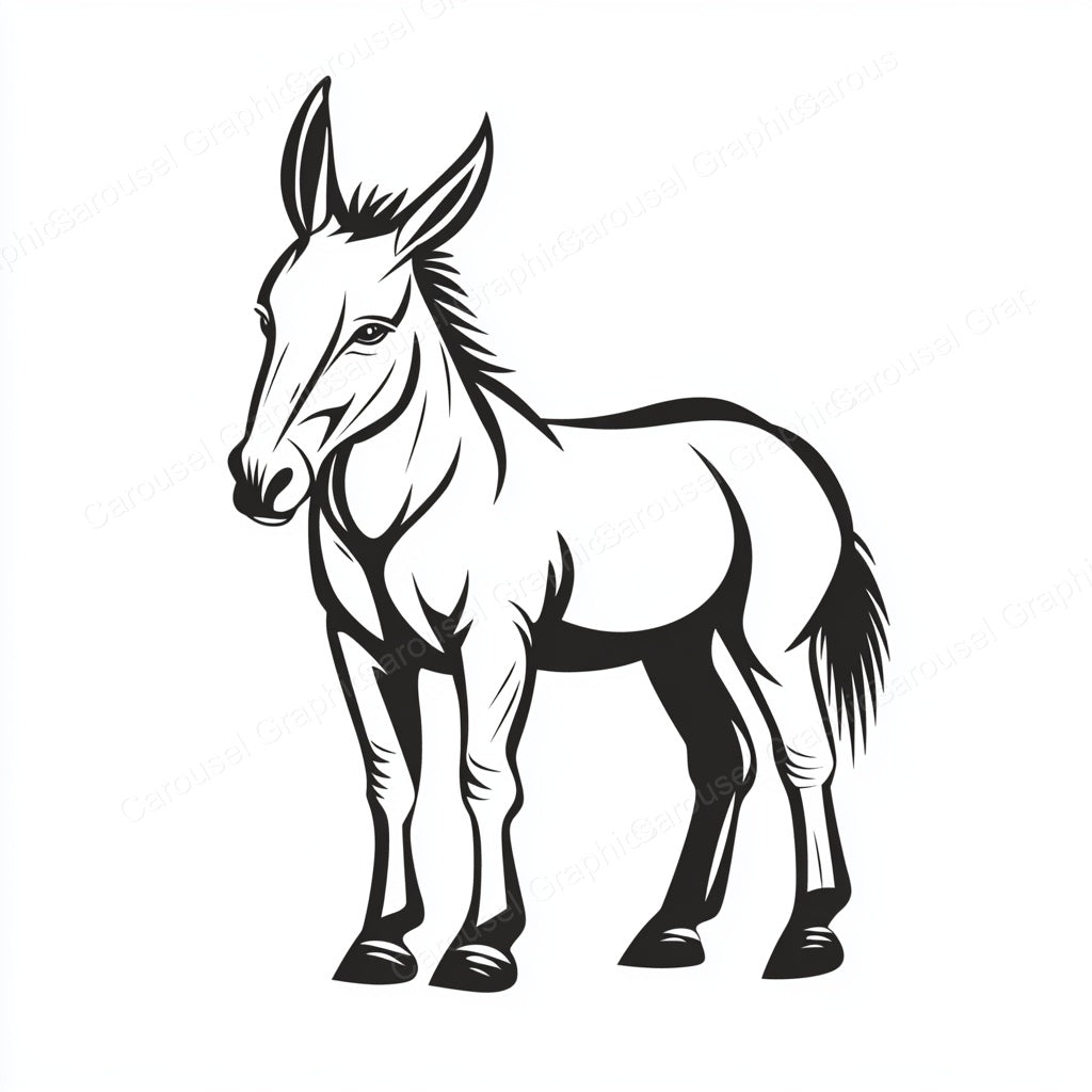 Donkey Vector Graphic preview