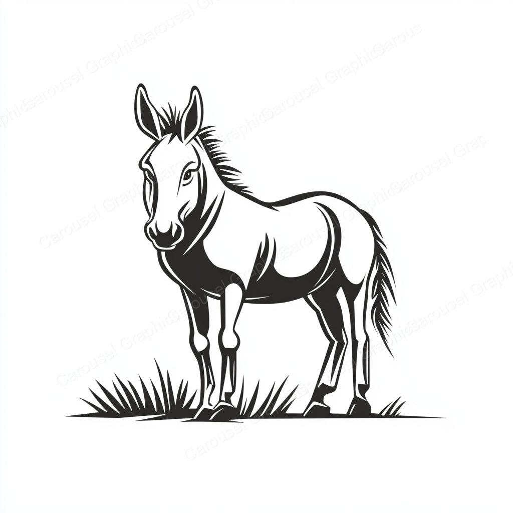 Donkey Vector Graphic preview
