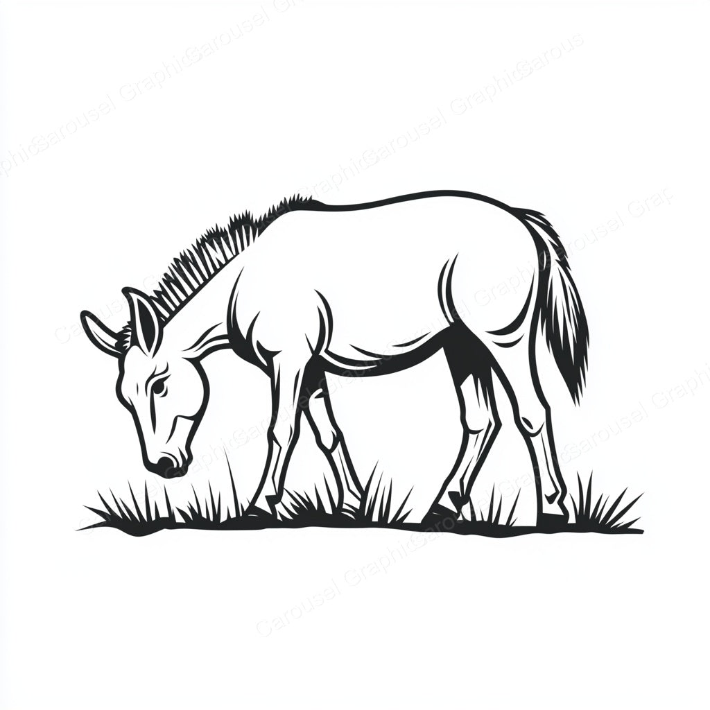 Donkey Vector Graphic preview